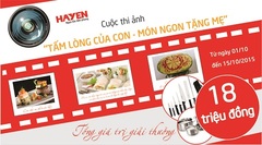 Cuộc thi ảnh “Tấm lòng của con, món ngon tặng mẹ”